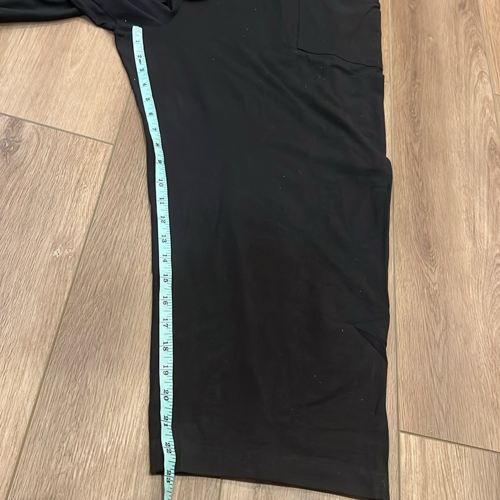 NWT Norma Kamali Black/Sparkly Jumpsuit, Pockets, XXL, Cap Sleeves - Picture 8 of 17